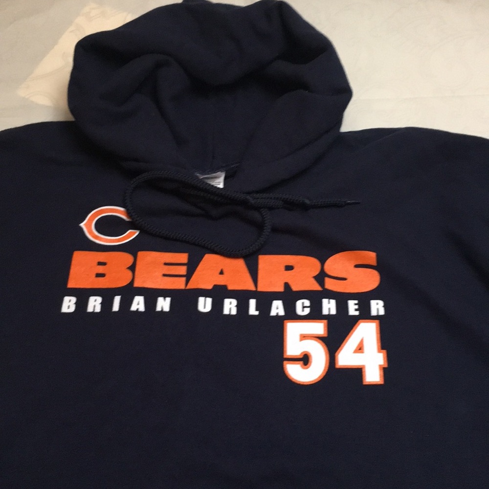 Chicago Bears Hooded Sweatshirt. heavyweight Sz  L